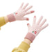 Women’s winter telephone gloves with a snowman and a Christmas tree - pink - Cycling gloves<<<HurtelXML