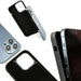 Wood and resin case for iPhone 15 Plus Bewood Unique Turquoise - turquoise and black - Cell phone cases