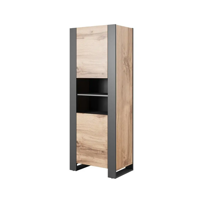 WOOD bookcase 65x40x170,5 oak wotan + anthracite - Wooden shelvesRGA-DRE<<<ShelvesRGA<<<ActionPL