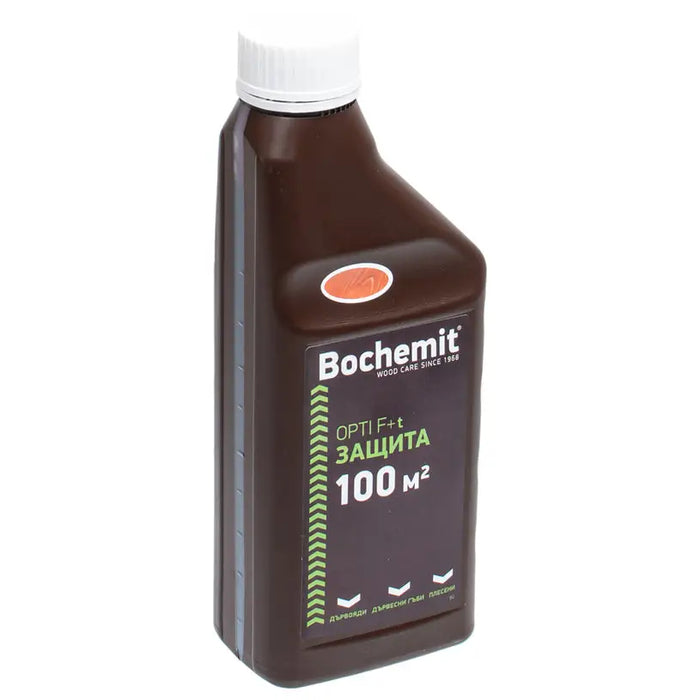 WOOD IMPREGNANT CONCENTRATE BROWN 1 KG BOCHEMIT OPTI F + t - Импрегнанти<<<Лакове и импрегнанти за дърво<<<Бои и