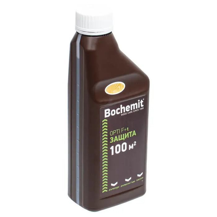 WOOD IMPREGNANT CONCENTRATE COLORLESS 1 KG BOCHEMIT OPTI F + t - Импрегнанти<<<Лакове и импрегнанти за дърво<<<Бои и