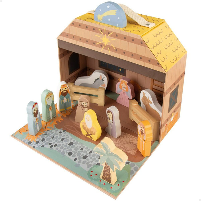 Christmas nativity set Woomax 24,5 x 20,5 x 24,5 cm (15 Pieces) (6 Units)