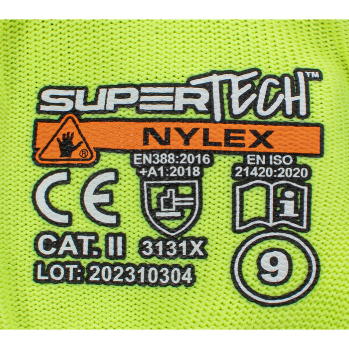 GLOVES SIZE: 9 WORKLINK ST NYLEX