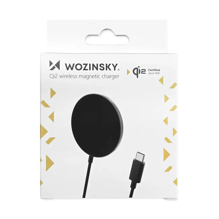 Wozinsky 15W Wireless Qi2 Inductive Charger - Black - Ładowarki indukcyjne<<<HurtelXML