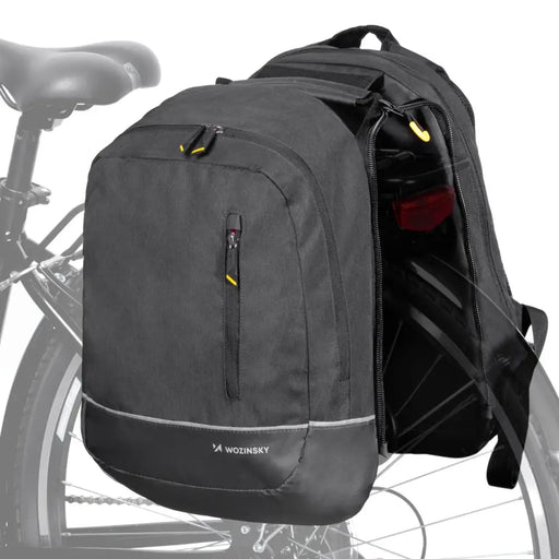Wozinsky bicycle bag double backpack 2in1 30l black (WBB30BK) - Torby rowerowe<<<HurtelXML&&&Bags