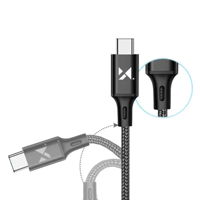 Wozinsky cable USB - USB Type C 2,4A 1m black (WUC-C1B) - Cell phone cables<<<HurtelXML