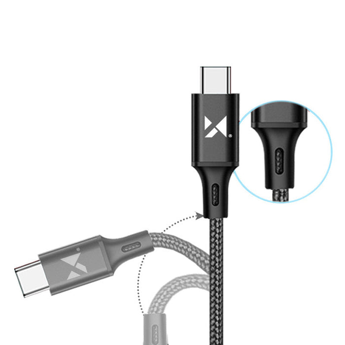Wozinsky cable USB - USB Type C 2,4A 2m black(WUC-C2B) - Cell phone cables<<<HurtelXML