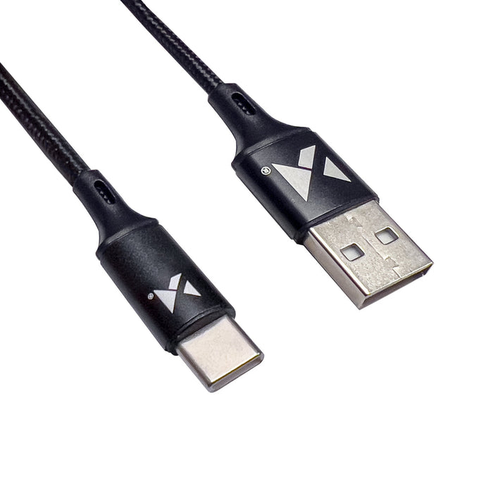 Wozinsky cable USB - USB Type C 2,4A 2m black(WUC-C2B) - Cell phone cables<<<HurtelXML