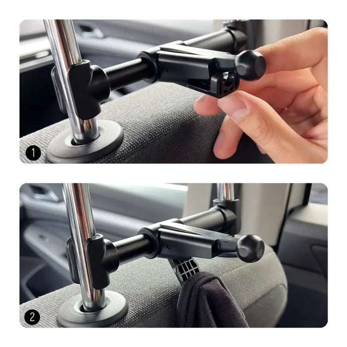 Wozinsky car headrest holder with hanger black (WTHBK2) - Uchwyty samochodowe do telefonów<<<HurtelXML