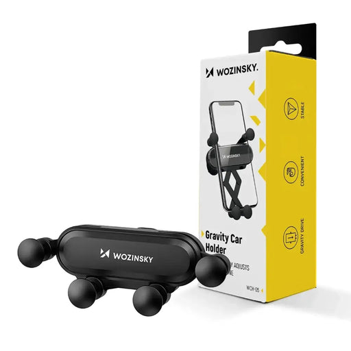 Wozinsky car phone holder gravity for ventilation grille black (WCH-05) - Uchwyty samochodowe do telefonów<<<HurtelXML