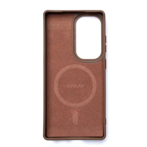 Wozinsky Carbon Fiber Case with MagSafe for Samsung Galaxy S25 - Brown - Cell phone cases and covers<<<HurtelXML