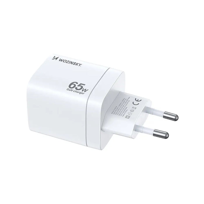 Wozinsky CGWCW 65W GaN Wall Charger USB-A / 2 x USB-C - White - Cell phone USB charger<<<HurtelXML