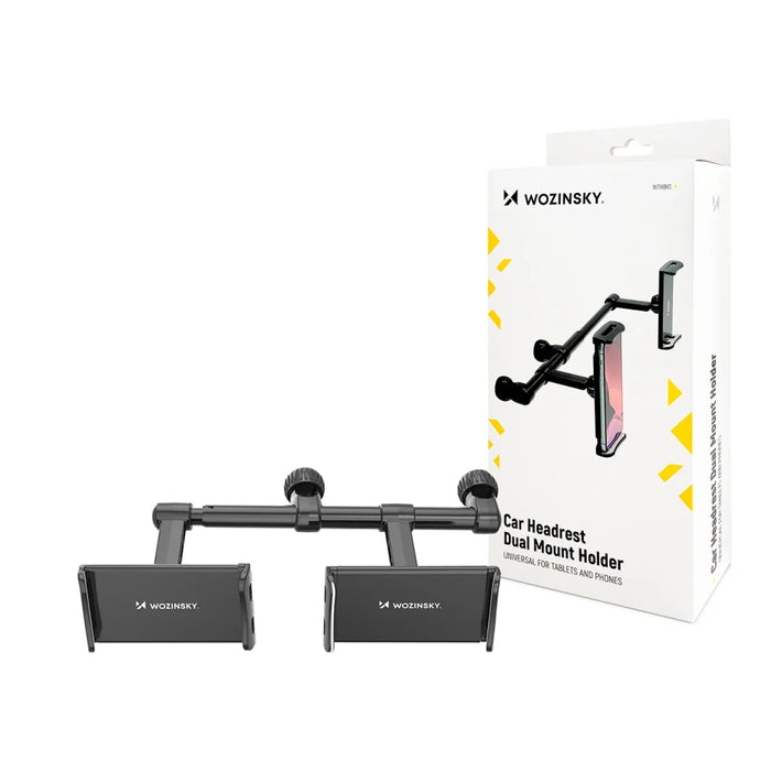 Wozinsky Double Headrest Car Phone Holder Black (WTHBK1) - Uchwyty samochodowe do telefonów<<<HurtelXML