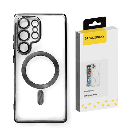 Wozinsky Electroplated Case with Magsafe for Samsung Galaxy S25+ - Black - Cell phone cases and covers<<<HurtelXML