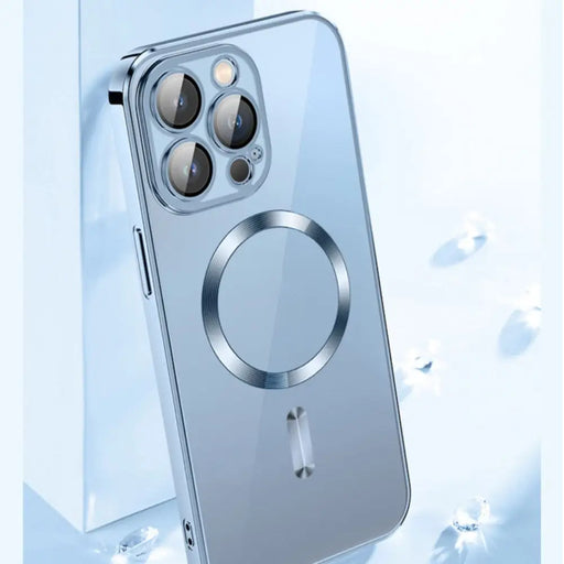 Wozinsky Electroplated Magsafe case for Samsung Galaxy S24 FE - blue - Cell phone cases and covers<<<HurtelXML