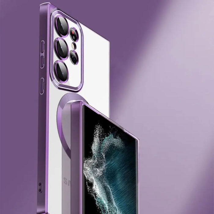 Wozinsky Electroplated Magsafe case for Samsung Galaxy S24 FE - gold - Cell phone cases and covers<<<HurtelXML