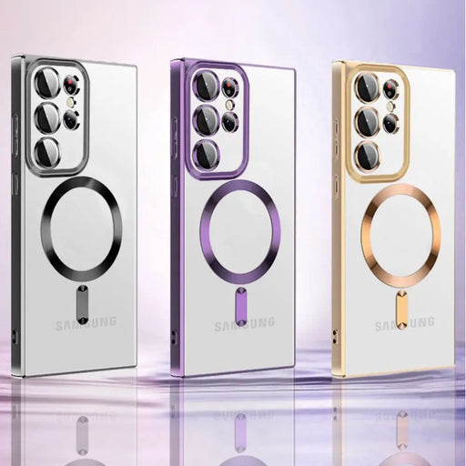 Wozinsky Electroplated Magsafe case for Samsung Galaxy S24 FE - pink - Cell phone cases and covers<<<HurtelXML