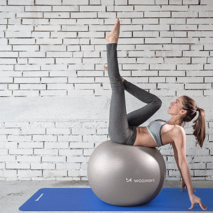 Wozinsky exercise mat 181 x 63 x 0.9 cm thick gymnastic yoga mat pink - Akcesoria sportowe<<<HurtelXML