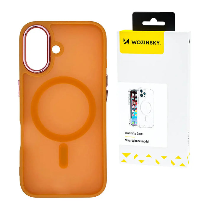 Wozinsky Fashion Case with MagSafe for Samsung Galaxy S24 FE - Orange - Cell phone cases and covers<<<HurtelXML