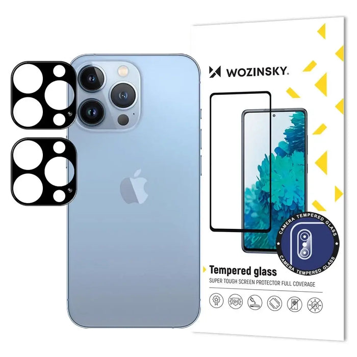 Wozinsky Full Camera Glass for iPhone 17 Pro Black Set of 2 - Cell phone tempered glass<<<HurtelXML