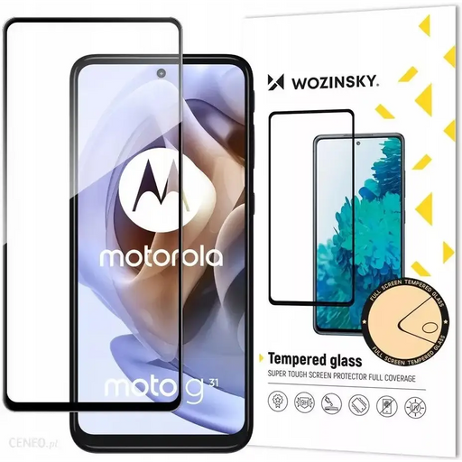 Wozinsky Full Glue Moto G51 Full Screen Tempered Glass with Black Frame - Cell phone tempered glass<<<HurtelXML