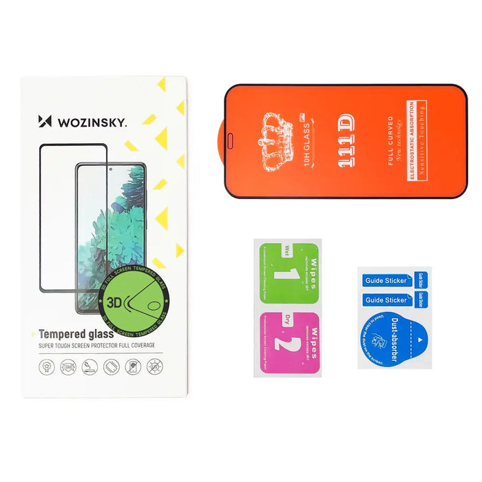 Wozinsky Full Glue Screen Protector Film Full Coveraged with Frame Case Friendly for Xiaomi Mi Band 6 / Mi Band 5 black