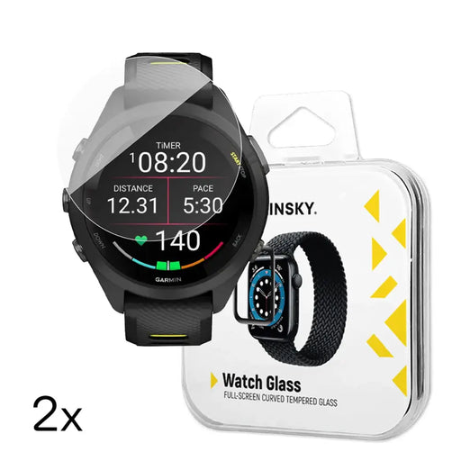 Wozinsky Full Glue Tempered Glass for Garmin Forerunner 265s 42mm (2 pcs.) - Cell phone tempered glass<<<HurtelXML