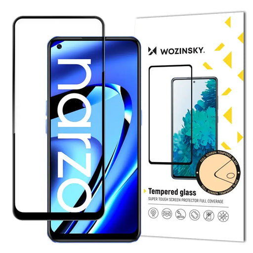 Wozinsky Full Glue Tempered Glass for Realme Narzo 50A - Cell phone tempered glass<<<HurtelXML
