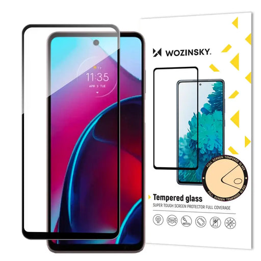 Wozinsky Full Glue Tempered Glass Motorola Moto G Stylus 2022 9H Full Screen Tempered Glass with Black Frame - Cell