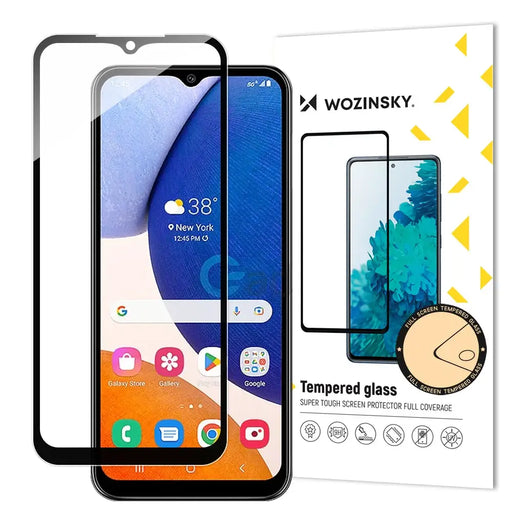 Wozinsky Full Glue Tempered Glass Samsung Galaxy A14 5G / A14 9H Full Screen Tempered Glass With Black Frame - Cell