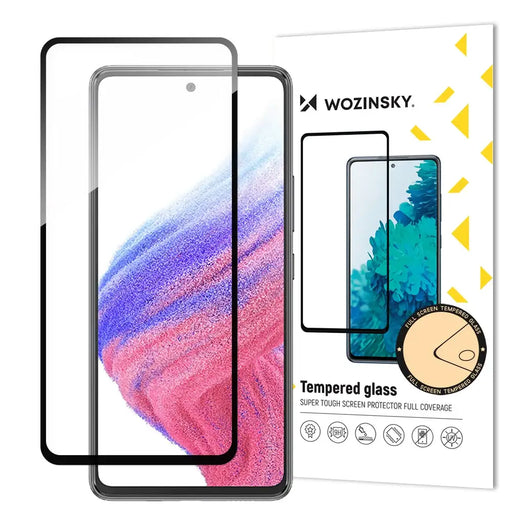 Wozinsky Full Glue Tempered Glass Samsung Galaxy A54 5G 9H Full Screen Tempered Glass with Black Frame - Cell phone