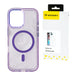 Wozinsky Glitter Case MagSafe for Samsung Galaxy S24 FE - Purple with Glitter - Cell phone cases and covers<<<HurtelXML