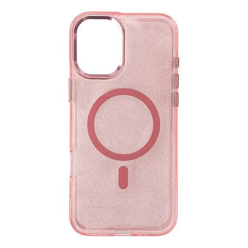 Wozinsky Glitter Case with Mag Safe for Samsung Galaxy S24 FE - Pink with Glitter - Cell phone cases
