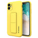 Wozinsky Kickstand Case silicone case with stand iPhone 12 mini yellow - Cell phone cases and covers<<<HurtelXML