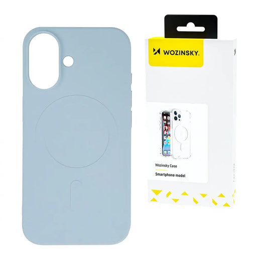 Wozinsky Liquid Silicone Case MagSafe for Samsung Galaxy S24 FE - light blue - Cell phone cases and covers<<<HurtelXML