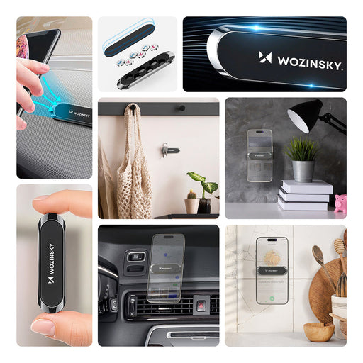 Wozinsky magnetic dashboard mount black (WMH-01) - Uchwyty samochodowe do telefonów<<<HurtelXML