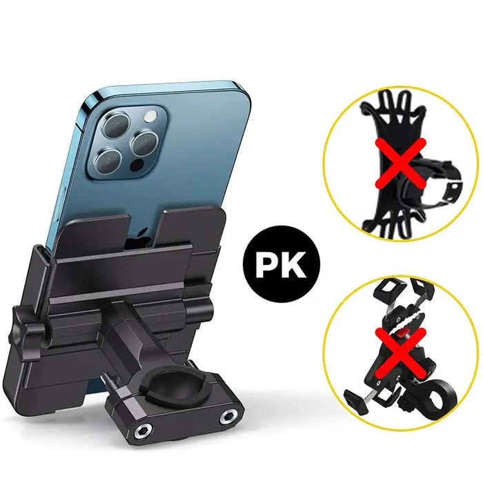 Wozinsky metal bicycle phone holder scooters black (WBHBK3) - Sport products<<<HurtelXML