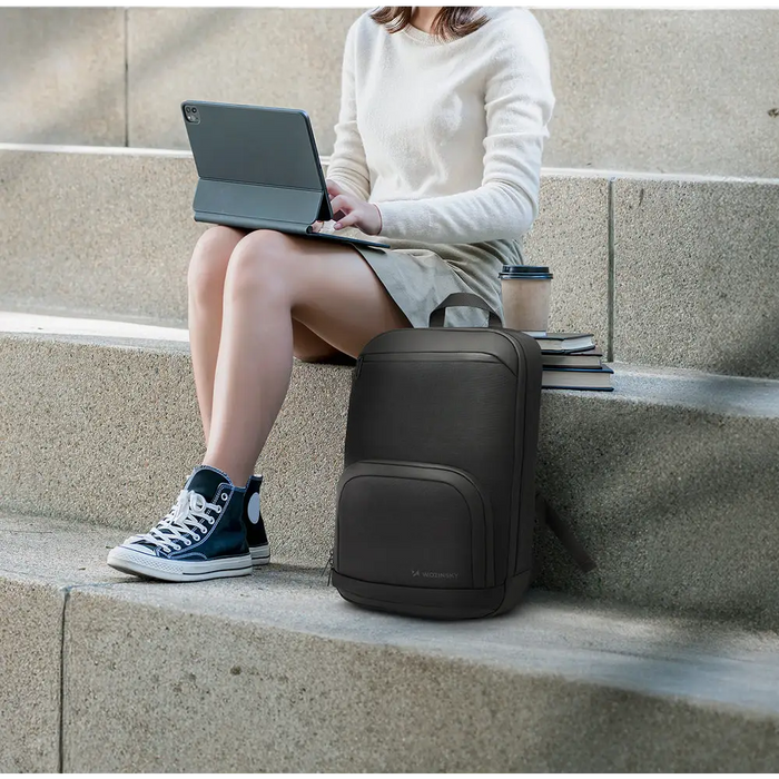 Wozinsky Premium Waterproof Laptop Backpack - Black - Laptop bags<<<HurtelXML