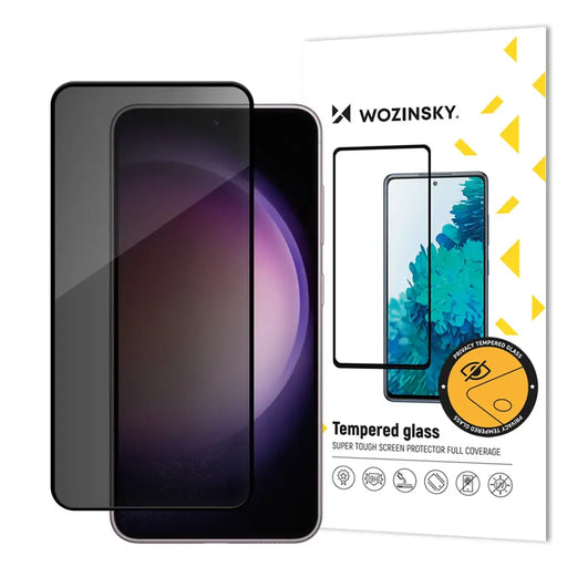 Wozinsky Privacy Glass Tempered Glass Privacy with Anti-spy Filter for Samsung Galaxy S24 - Cell phone tempered