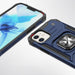 Wozinsky Ring Armor case for iPhone 14 armored cover magnetic holder ring blue - Cell phone cases and covers<<<HurtelXML