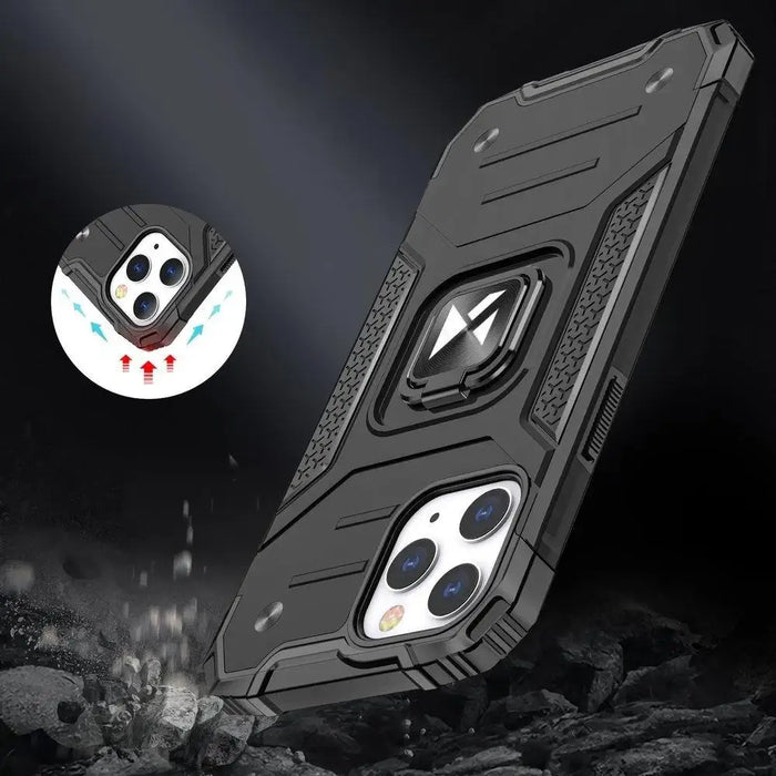 Wozinsky Ring Armor Case Kickstand Tough Rugged Cover for iPhone 13 Pro red - Cell phone cases and covers<<<HurtelXML