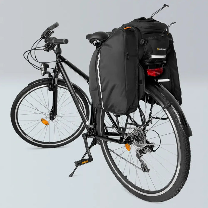 Wozinsky roomy bike carrier bag 35L (rain cover included) black (WBB19BK) - Torby rowerowe<<<HurtelXML&&&Exhibition
