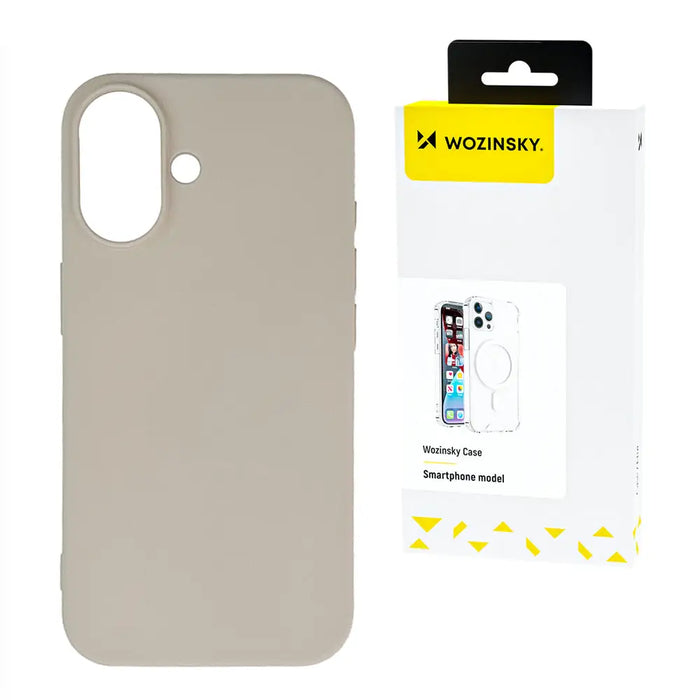 Wozinsky Silicone Case flexible silicone for Samsung Galaxy S25 Ultra - beige - Cell phone cases and covers<<<HurtelXML