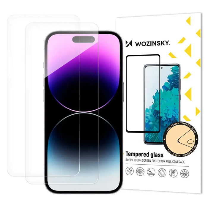 Wozinsky Tempered Glass 2-Pack for iPhone 17 Pro / 16 Pro - Cell phone tempered glass<<<HurtelXML