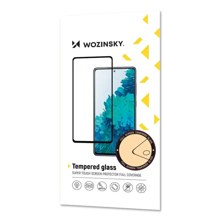 Wozinsky Tempered Glass Full Glue Super Tough Screen Protector Full Coveraged with Frame Case Friendly for Oppo Reno6