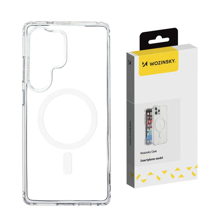 Wozinsky Ultra Clear MagSafe Case for Samsung Galaxy S25 Ultra - Clear - Cell phone cases and covers<<<HurtelXML