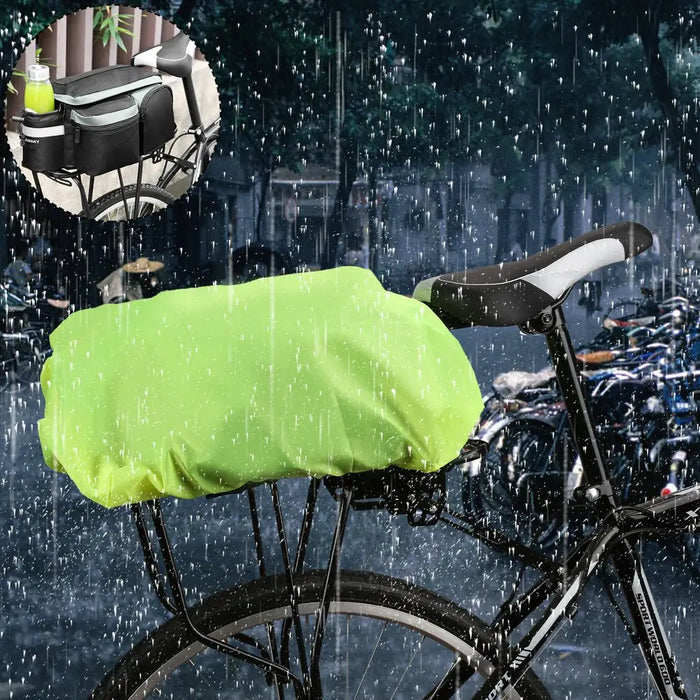 Wozinsky Universal Waterproof Rain Cover for Bike Pannier Bag or Backpack green (WBB5YW) - Bicycle covers<<<HurtelXML