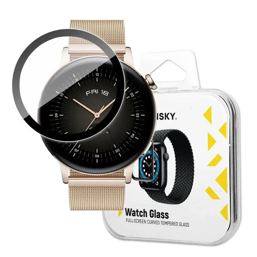 Wozinsky Watch Glass Hybrid Glass for Huawei Watch GT 3 42mm Black - Cell phone tempered glass<<<HurtelXML