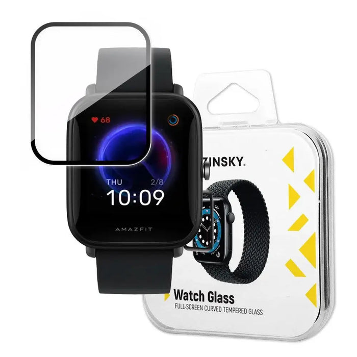 Wozinsky Watch Glass Hybrid Glass for Xiaomi Amazfit Bip U Black - Cell phone tempered glass<<<HurtelXML