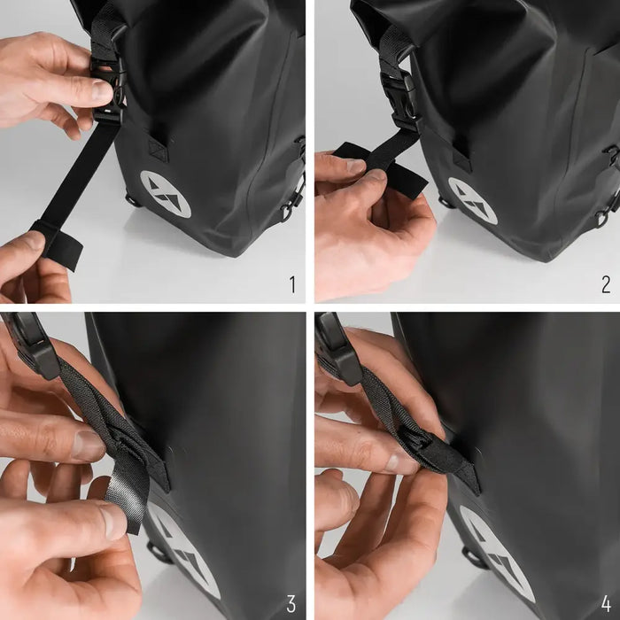 Wozinsky waterproof bicycle bag trunk pannier 25l black (WBB24BK) - Torby rowerowe<<<HurtelXML